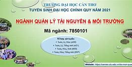 Quản Lý Tài Nguyên Và Môi Trường Điểm Chuẩn 2024